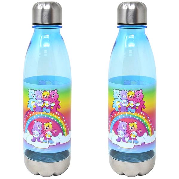 CARE BEARS WATER BOTTLE WITH STAINLESS STEEL LID AND BASE
