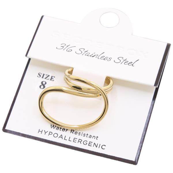 SECRET BOX 316 STAINLESS SWRIL RING