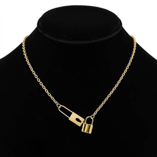 SECRET BOX LOCK PENDANT NECKLACE