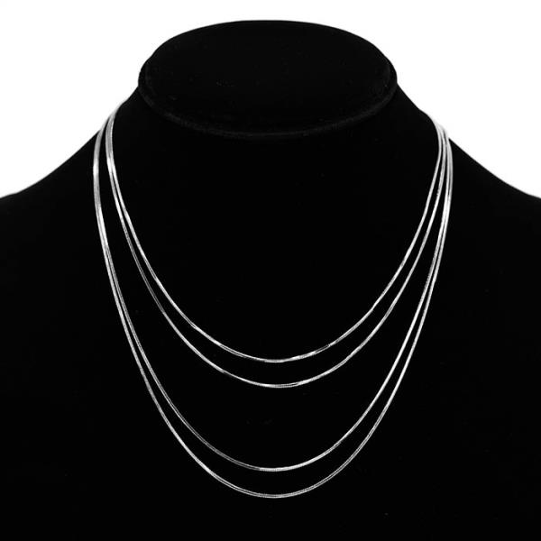 SECRET BOX 4 LAYERED METAL CHAIN NECKLACE