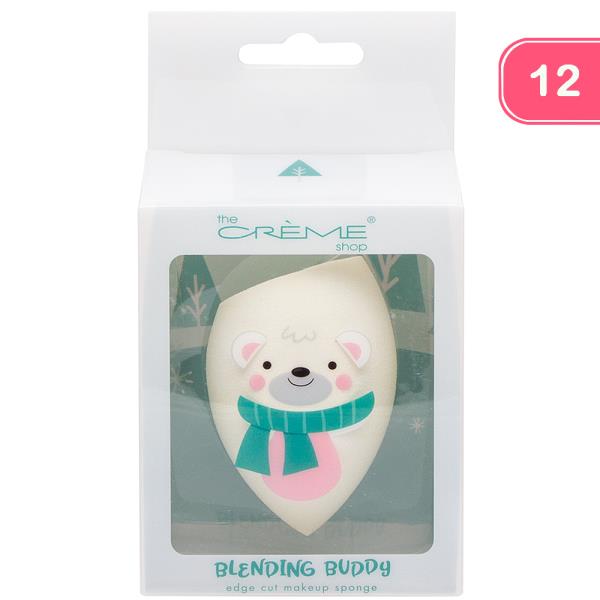 THE CREME SHOP BLENDING BUDDY EDGE CUT MAKEUP SPONGE (12 UNITS)