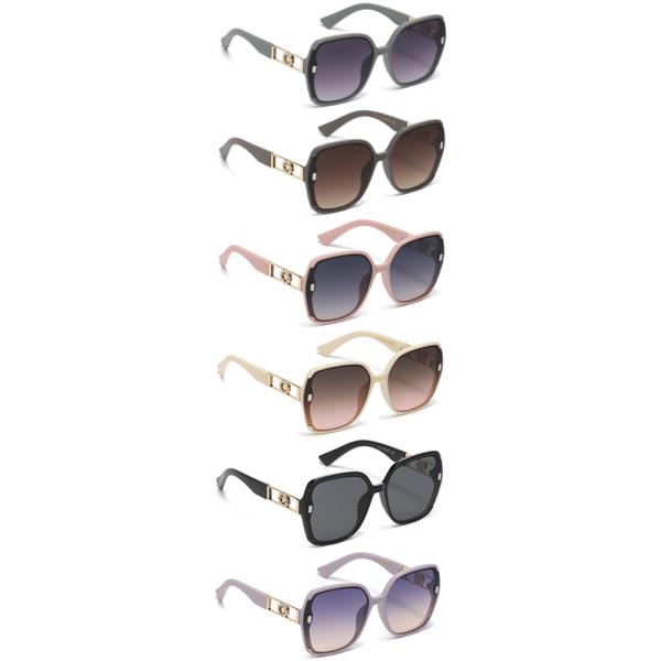 CHIC ROUND SQUARE SUNGLASSES 1DZ
