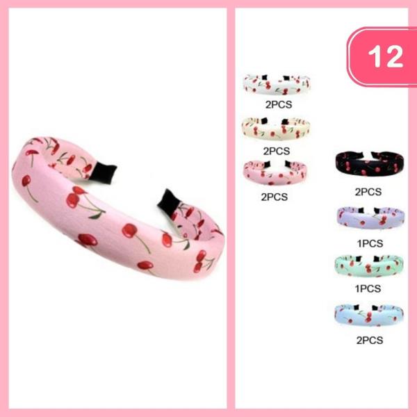 CHERRY HEADBAND (12 UNITS)