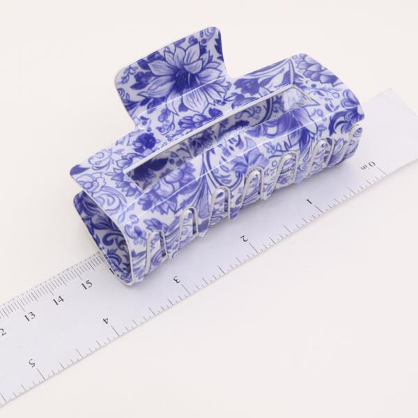 CERAMIC PATTERN HAIR CLAW JAW CLIP