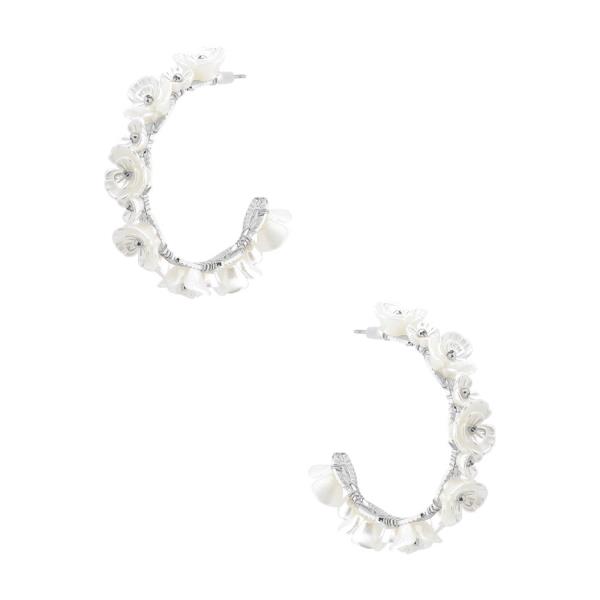 TEARDROP FLOWER EARRING