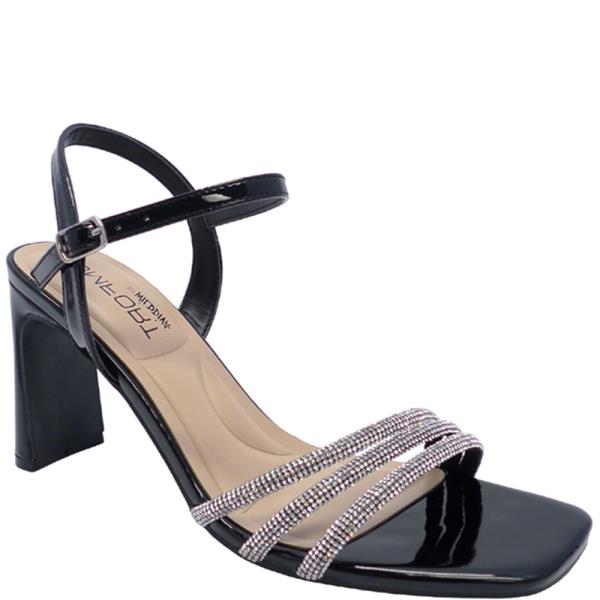 RHINESTONE CHIC ANKLE WIDE HEEL 12 PAIRS