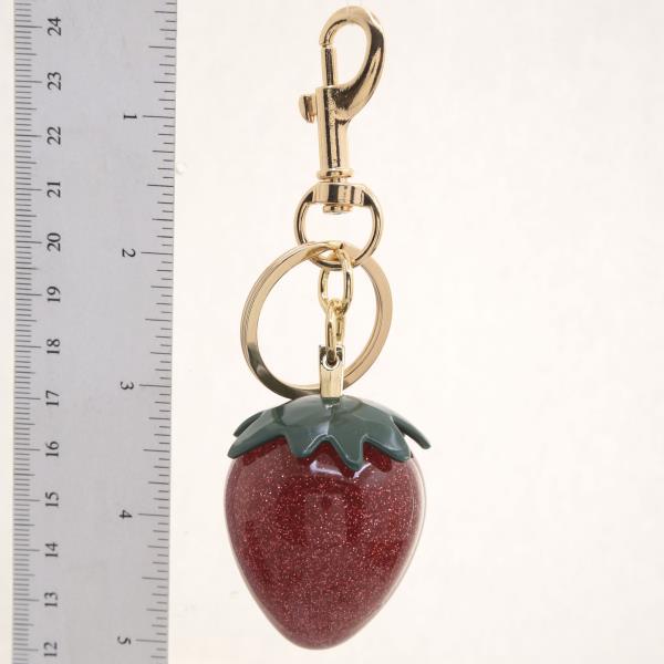 STRAWBERRY BAG CHARM KEYCHAIN