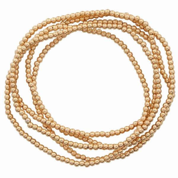 BALL BEAD STRETCH MULTI BRACELET SET