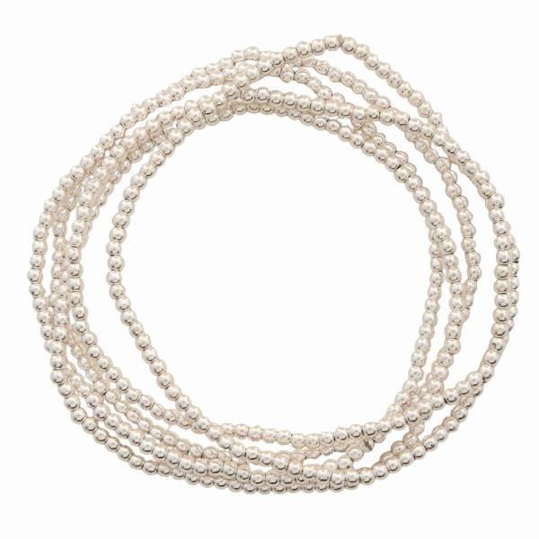 BALL BEAD STRETCH MULTI BRACELET SET