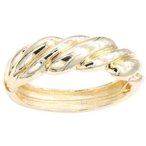 GOLD PLATED HINGED BANGLE BRACELETS