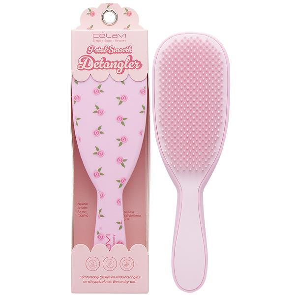 CELAVI PETAL SMOOTH DETANGLER HAIR BRUSH