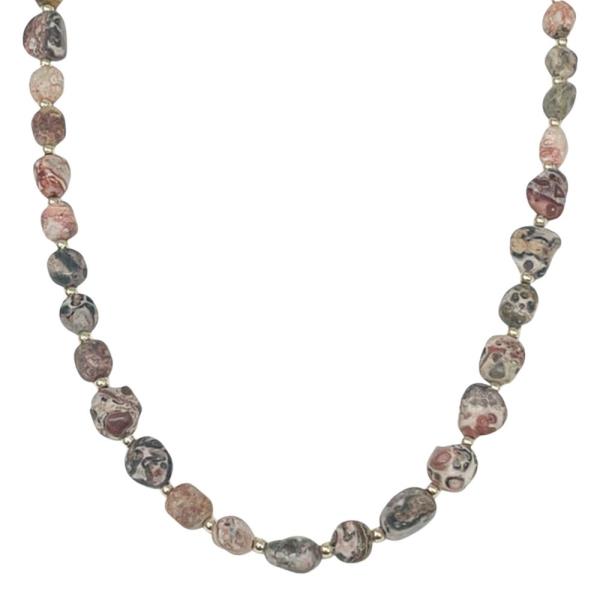 MULTICOLOR NATURAL STONE NECKLACE