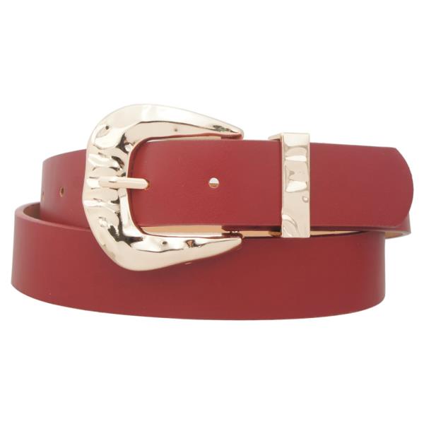 FANNED ORGANIC TEXTURE BUCKLE LOOP BELT