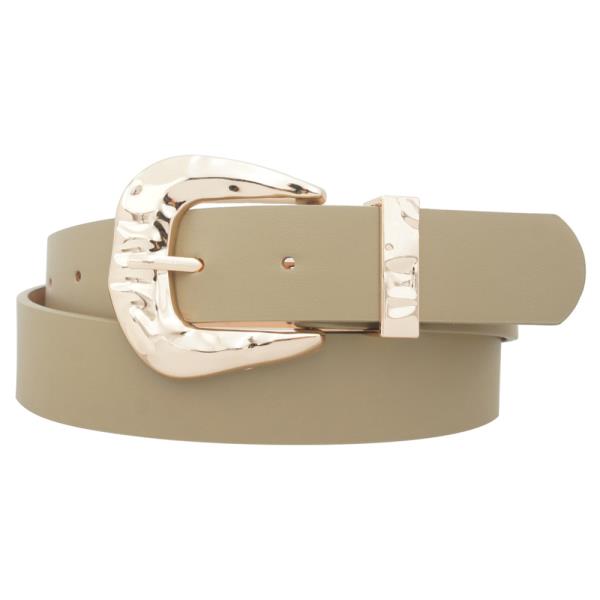 FANNED ORGANIC TEXTURE BUCKLE LOOP BELT