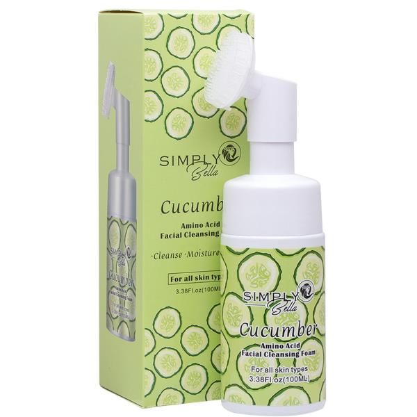 SIMPLY BELLA CUCUMBER AMINO ACID FACIAL CLEANSING FOAM