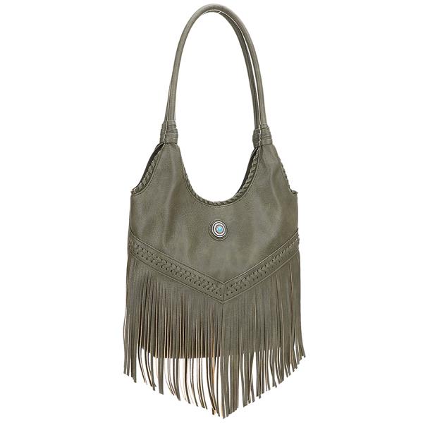 WESTERN FRINGE HOBO BAG