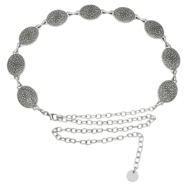 PLUS SWIRL DOT BOHO CONCHO WESTERN CHAIN BELT