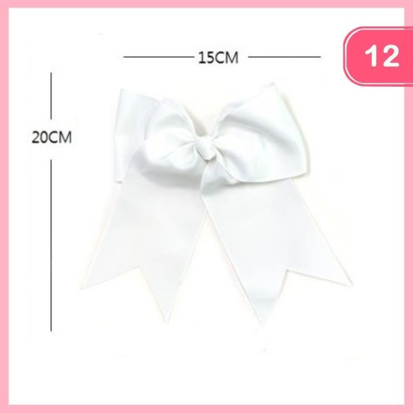 RIBBON HAIR BOW PIN (12 UNITS)