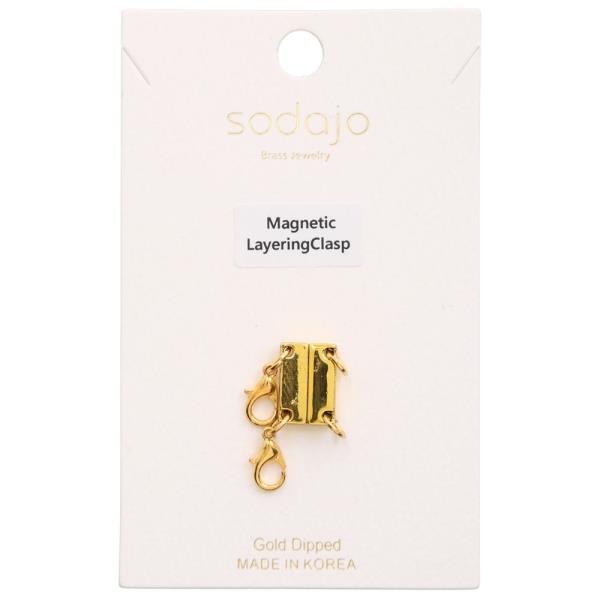 SODAJO GOLD DIPPED MAGNETIC LAYERING CLASP