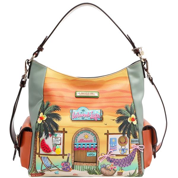 NICOLE LEE SUN AND SAND HOBO BAG