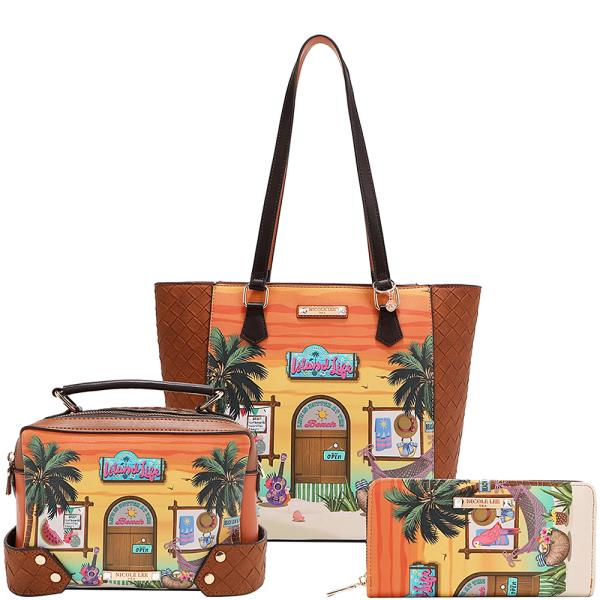 NICOLE LEE SUN AND SAND 3 PIECE SET