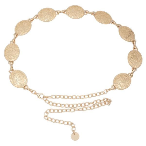 SWIRL DOT BOHO CONCHO WESTERN CHAIN BELT