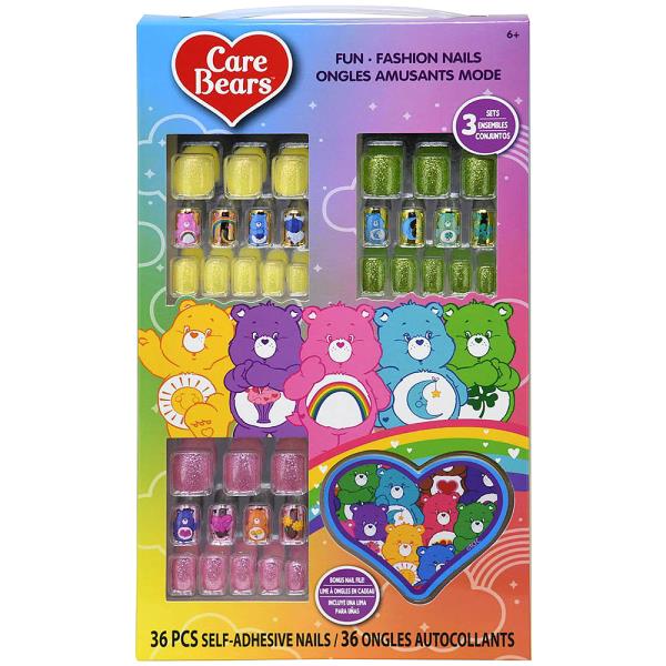 CARE BEARS 36PC PRESS ON NAILS DECORATION SET