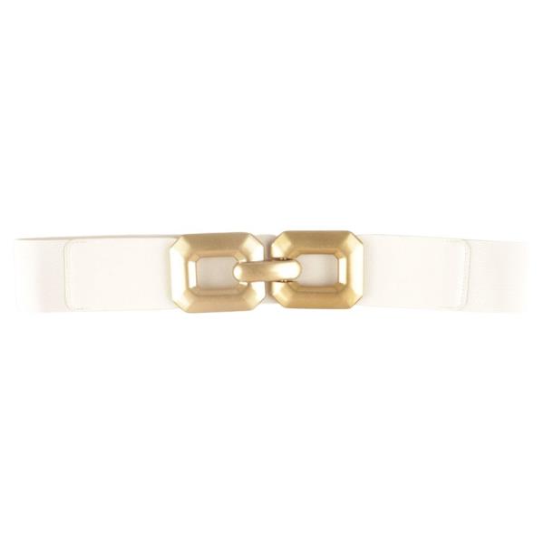 DOUBLE RECTANGLE BUCKLE ELASTIC BELT