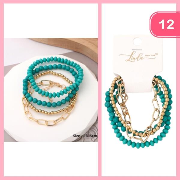 STACKABLE BRACELET SET (12 UNITS)