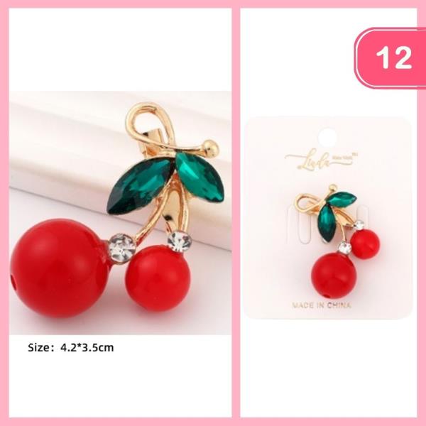 CHERRY BROOCH (12 UNITS)