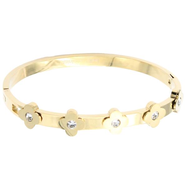 GOLD PLATED STAINLESS STEEL BANGLE BRACELETS