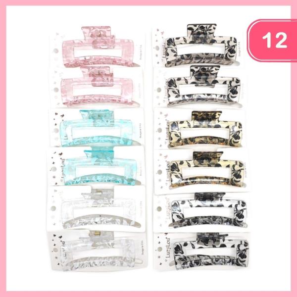 HAIR CLAW CLIP (12 UNITS)