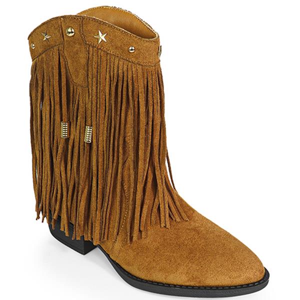 FRINGE WESTERN ANKLE BOOTS 12 PAIRS