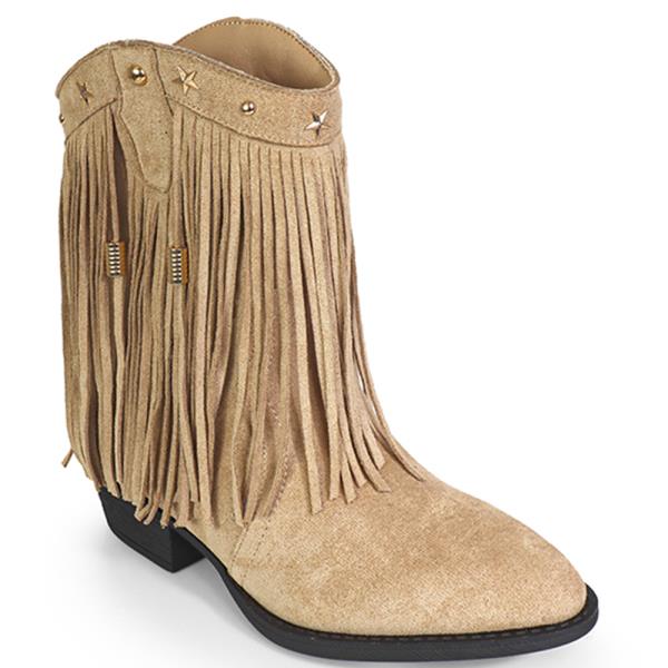 FRINGE WESTERN ANKLE BOOTS 12 PAIRS