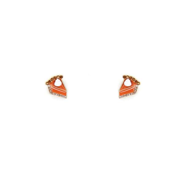 RHINESTONE CAKE STUD EARRING