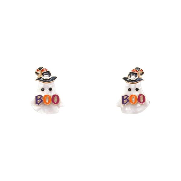 HALLOWEEN BOO POST EARRING