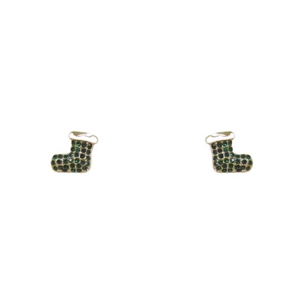 CHRISTMAS SOCKS STUD EARRING