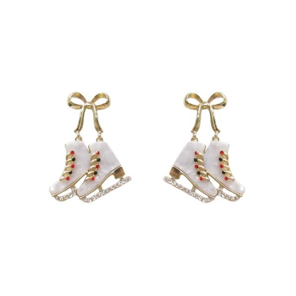 CHRISTMAS SKATEBOARD EARRING
