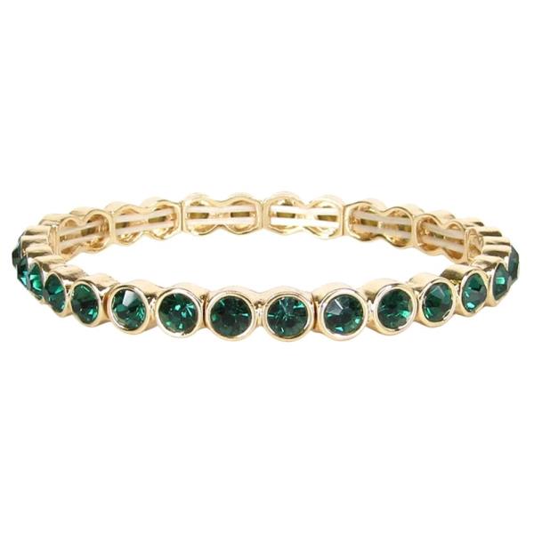 COLOR RHINESTONE STRETCH BRACELET