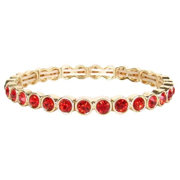 COLOR RHINESTONE STRETCH BRACELET