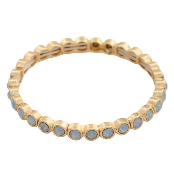 COLOR RHINESTONE STRETCH BRACELET