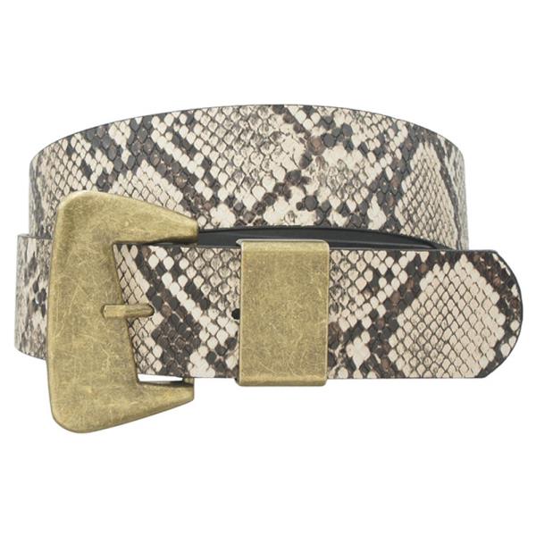 IRREGULAR ANGLED FAN FLAT BUCKLE LOOP BELT