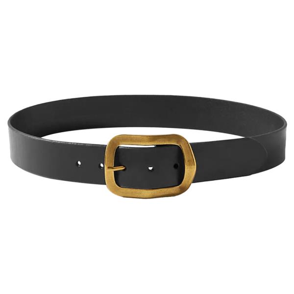 PLUS SIZE 3D RIPPLED RECTANGLE BUCKLE BELT