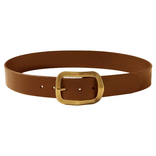 PLUS SIZE 3D RIPPLED RECTANGLE BUCKLE BELT