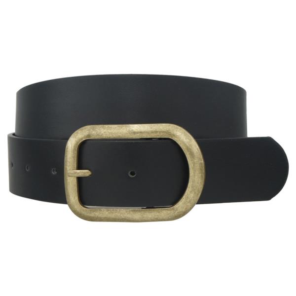 3D RIPPLED RECTANGLE BUCKLE BELT