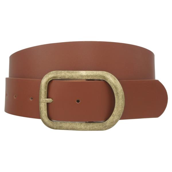 3D RIPPLED RECTANGLE BUCKLE BELT