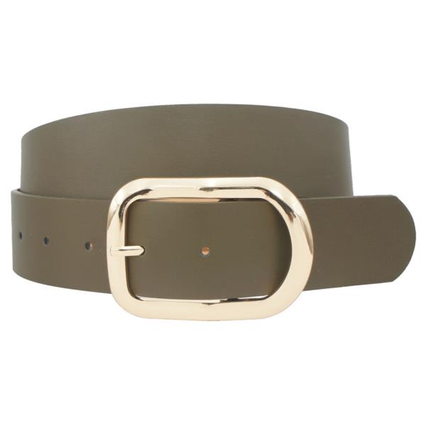 3D RIPPLED RECTANGLE BUCKLE BELT