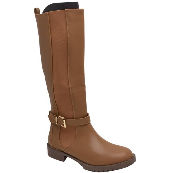 SMOOTH BUCKLE ZIPPER HEEL BOOTS 12 PAIRS