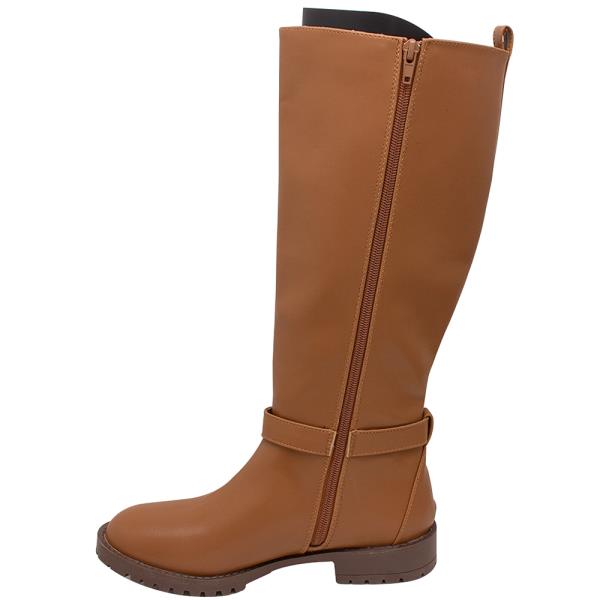 SMOOTH BUCKLE ZIPPER HEEL BOOTS 12 PAIRS