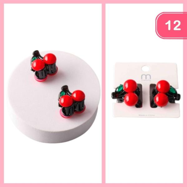 SMALL CHERRY CLAW CLIP (12 UNITS)